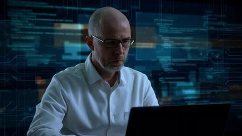 Dedicated Researcher Performing Backtests On Trading Models With Focused Intensity And Detailed