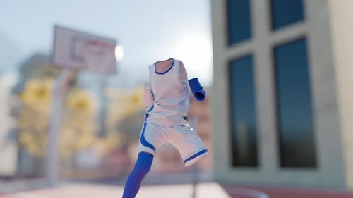 Dynamic Basketball Uniform Playing Animation
