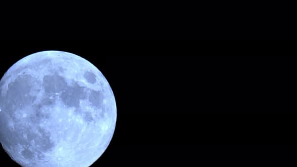 Astro Time Lapse Of A Full Moon Moving Across The Night Sky, Time Lapse ...