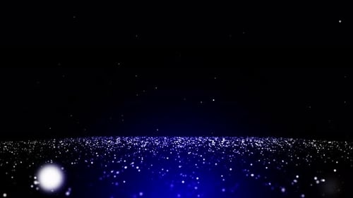 Blue Particles Background Loop