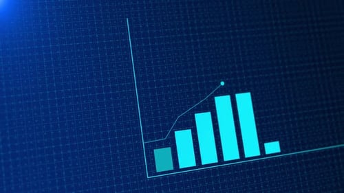 Animating Digital Bar Chart and Line Graph for Growth