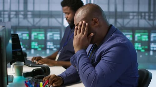 Tense Data Center Admin Lightens Up After Managing to Eliminate All Errors
