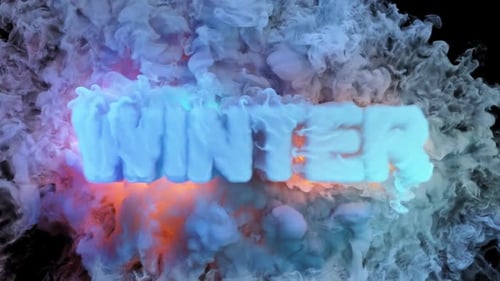 Text Reveal with Glowing Smoke and Fiery Dissipation
