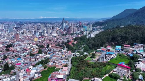 Bogota Skyline At Bogota In Cundinamarca Colombia.