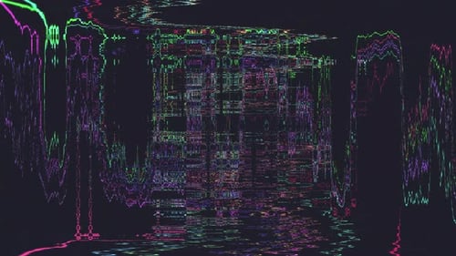 Fondo abstracto de Glitch Datamoshing