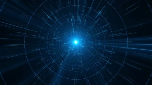 Big data center concept.Futuristic spherical interface
