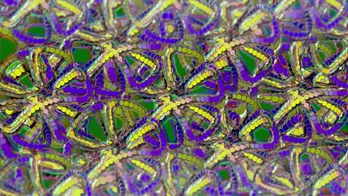 Abstract Morphing Circles Geometric Pattern Loop Background