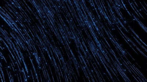 Blue Glitter Particles