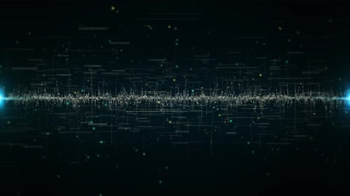 Sonido digital, ondas sonoras, concepto de ritmo musical, onda de música abstracta, señal de radio, frecuencia, voz