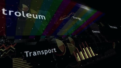 Petroleum oil industry charts and graphs 3d diagram