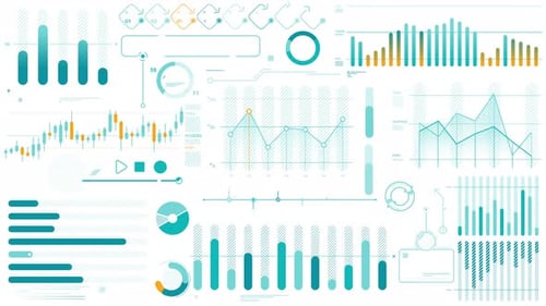 Collection of Animated Infographic Elements and Charts