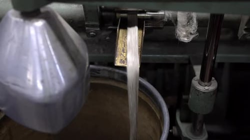 Linen Rope Manufacturing Process Close-Up