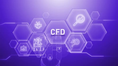 Cfd Handberührung, Digitale Transformation, Wissenschaft und künstliche Intelligenz, Innovation