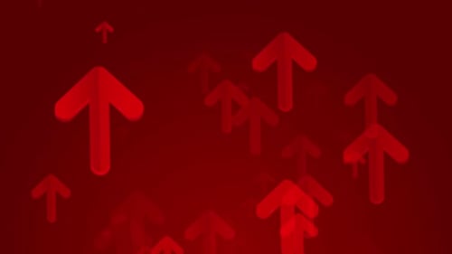 Arrows Red Background Loop animation