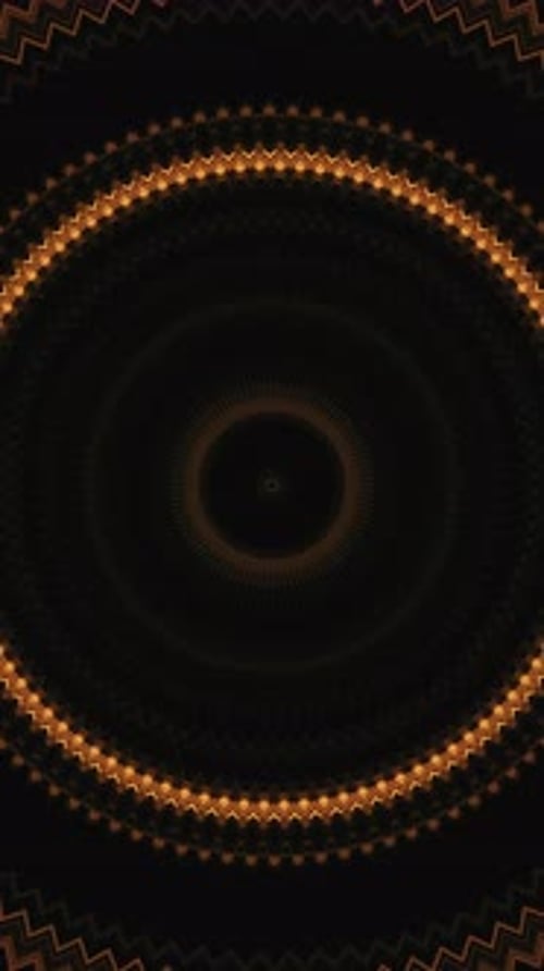 Abstrakter polygonaler Hintergrund mit verbundenen Linien und Punkten, die einen Kreis bilden Vertikales Video