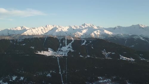 Hatsvali Ski Resort With Caucasus Range