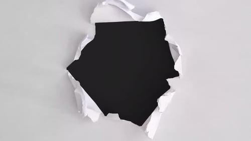 Tearing Paper Hole Reveal Animation
