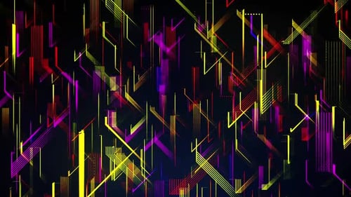 Dynamic Abstract Futuristic Lines Digital Technology Background