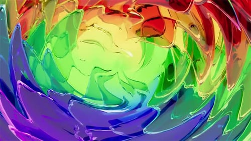 Color Rainbow Glass Bg Able to Loop Endless