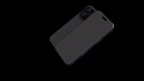 Animated 3D Smartphone Device Display with Rotating Views