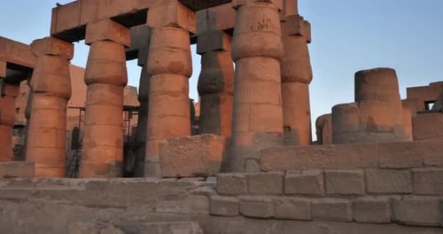 statue of pharaoh rameses II in luxor temple, luxor, egypt