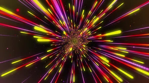 Hyperdrive High Speed Flying Lines Light Speed Tunnel Background