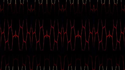 Seamless Geometric Abstract Pattern Loop with Glowing Lines