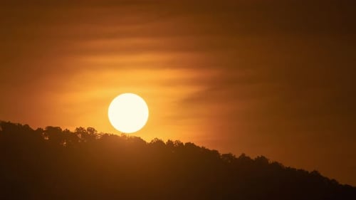 Time lapse of majestic sunset or sunrise.