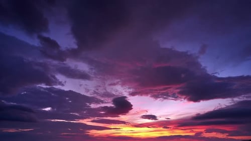 Dramatic Sunset Clouds at Twilight