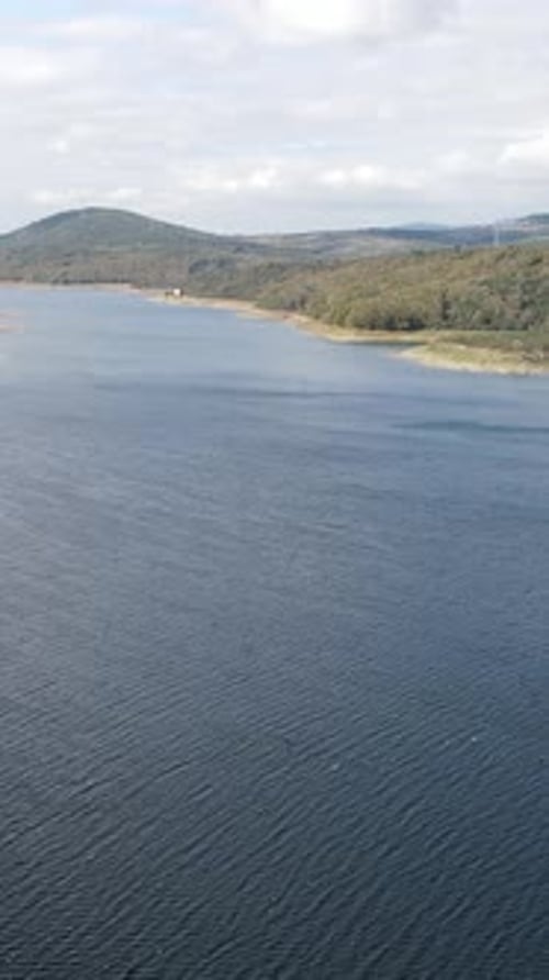 Naturel Lake Aerial View