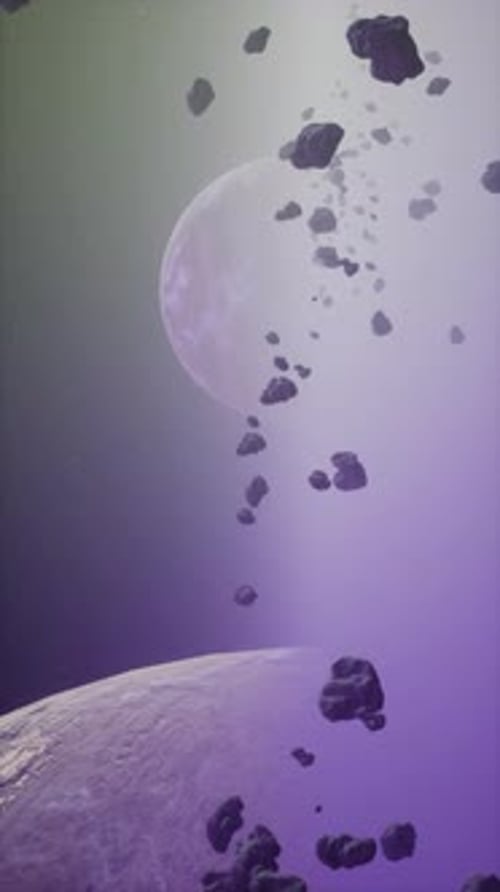 a Large Cluster of Asteroids Near an Unknown Planet Vertical