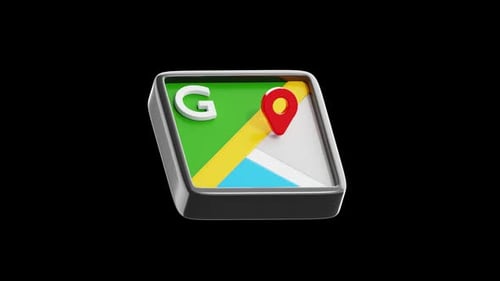 Google Maps 3D Icon Animation