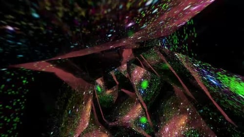 Renderización digital de fondo abstracto de túnel con purpurina