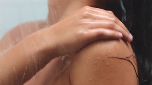 Woman Washing in Shower
