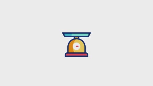 Animiertes Symbol von Food Scale