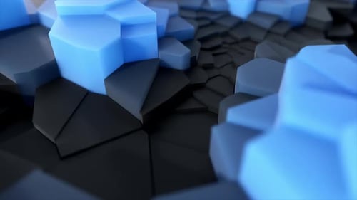 Abstrakter dunkler und blauer 3D-Hintergrund