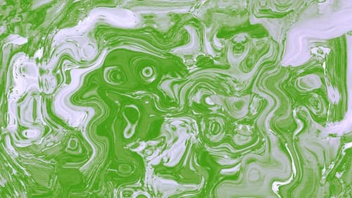 Abstract Green Fluid Motion Background Loop