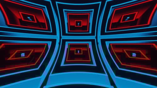 Red And Blue Hypnotic Abstract Movement Background Vj Loop In 4K