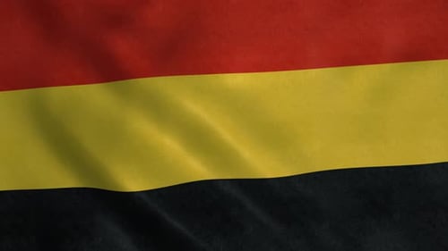 Realistic German Flag Waving in Seamless Loop Animation