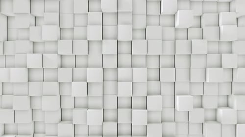 Abstract geometric moving cubes background loop.