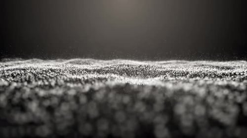 Abstract Fluid Wave of Digital Particles Background Loop