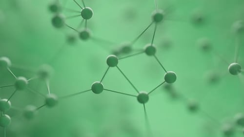 3D animation of the geometric shape of a lattice in space.