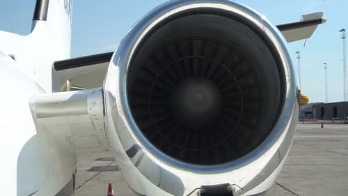 Moteur à réaction d'un petit jet privé. Un Cessna Citation II avec Pratt and Whitney
Canada JT15D