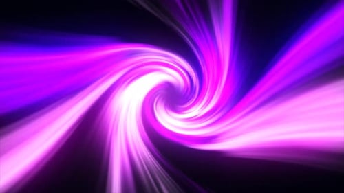 Abstract purple orange swirl twisted abstract tunnel from lines background. Video 4k, 60 fps