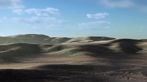 Sonnenuntergang über den Sanddünen in der Wüste