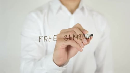 Man Writes Free Seminar on Clear Surface
