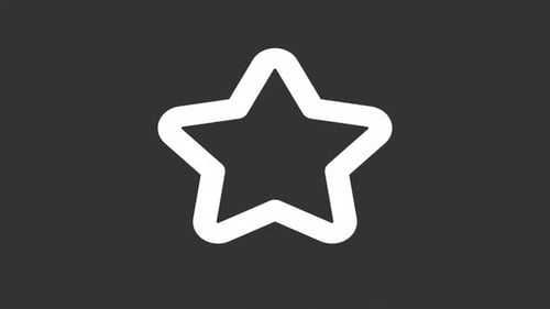 Animated Star White Line Ui Icon