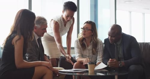 Professionals Meeting in Bright Modern Office