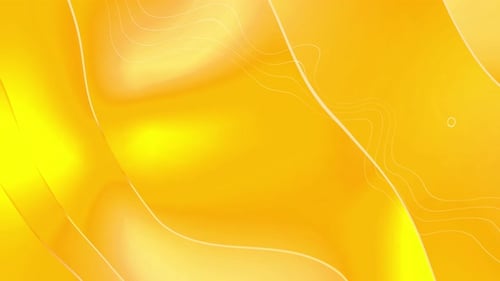 Abstract Fluid Yellow Orange Wavy Lines Motion Background