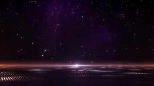 Futuristic Particle Loop Background in Cosmic Space
